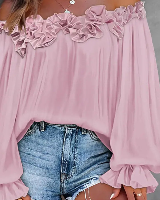 One-Shoulder-Oberteil aus Spitze für Damen