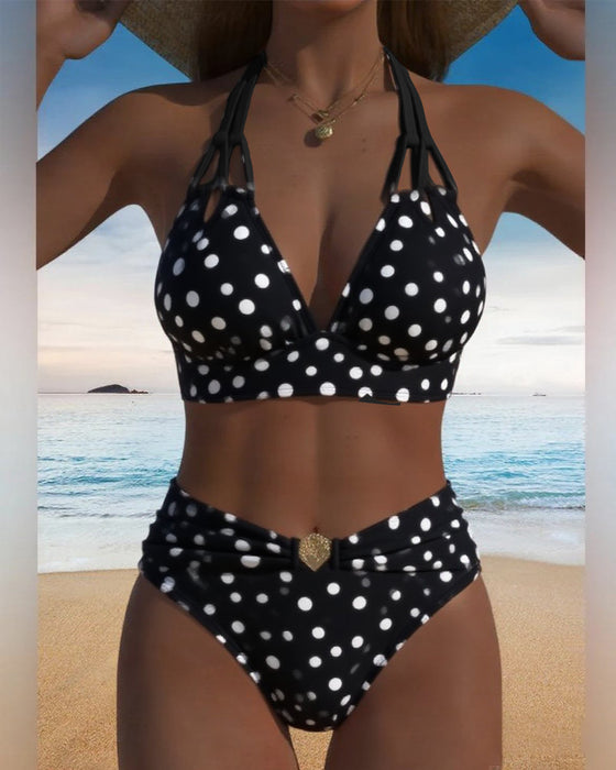 Badeanzug sexy Polka Dot Zweiteiler