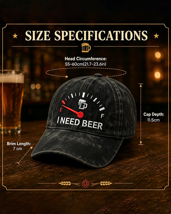 Dashboard Bier Bestickte Baseball Kappe