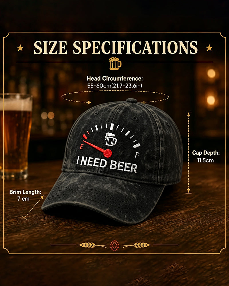 Dashboard Bier Bestickte Baseball Kappe