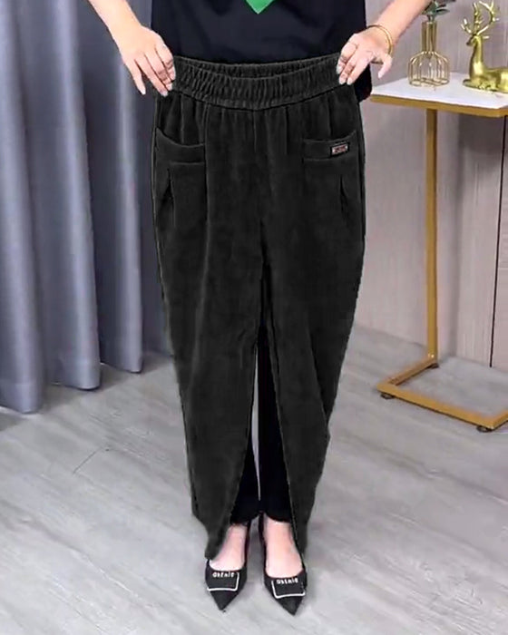 Einfarbige Stretch-Skinnyhosen