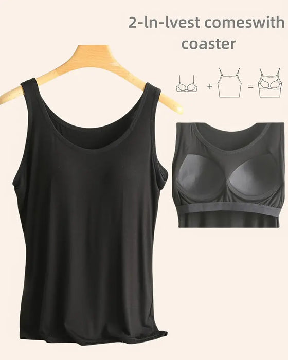 Camisole Top Einteilig Einfarbig Unterziehteil