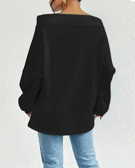 Sweatshirt Mode Uni Farbe