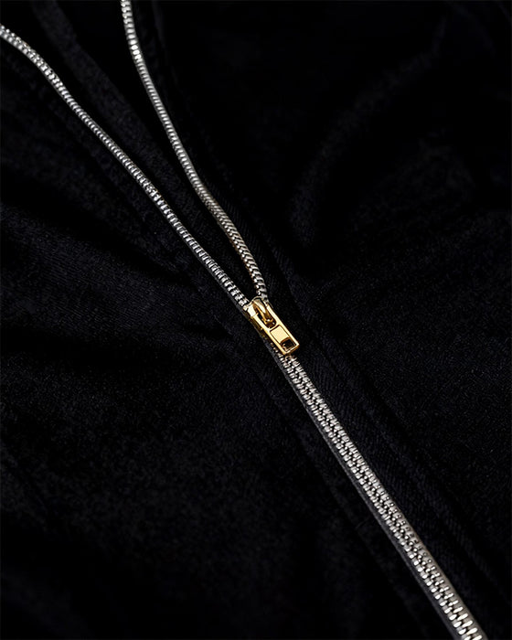 Kleid Mit Reißverschlusskragen Und Fransensaum