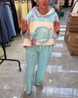 Set Bequem Farbe Block Sport