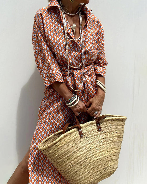 Kleid Mit Seitenschlitz Hemd