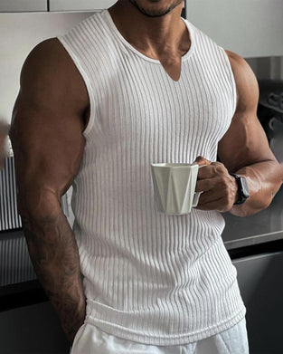 Herren Tanktop Einfarbig Sport Lässig