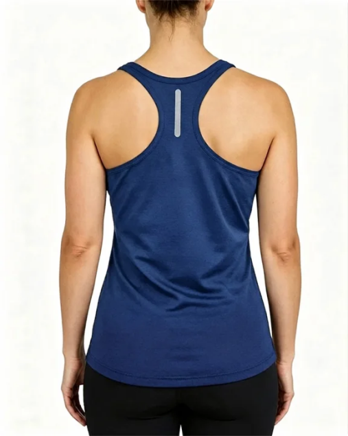 Tank Top Einfarbig Ärmellos U-Ausschnitt Cross-Back