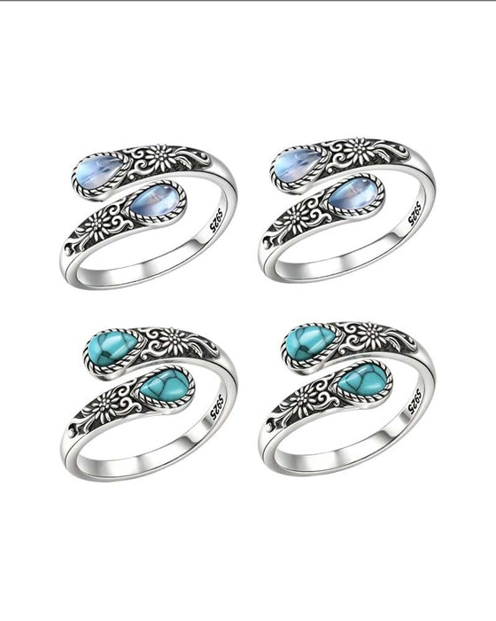 Gänseblümchen-Muster Ring