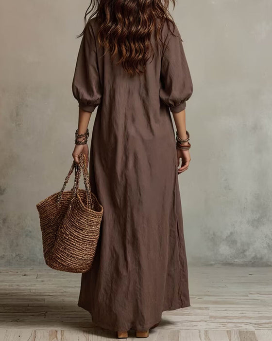 Kleid Strukturiert Lang Cardigan Hemd
