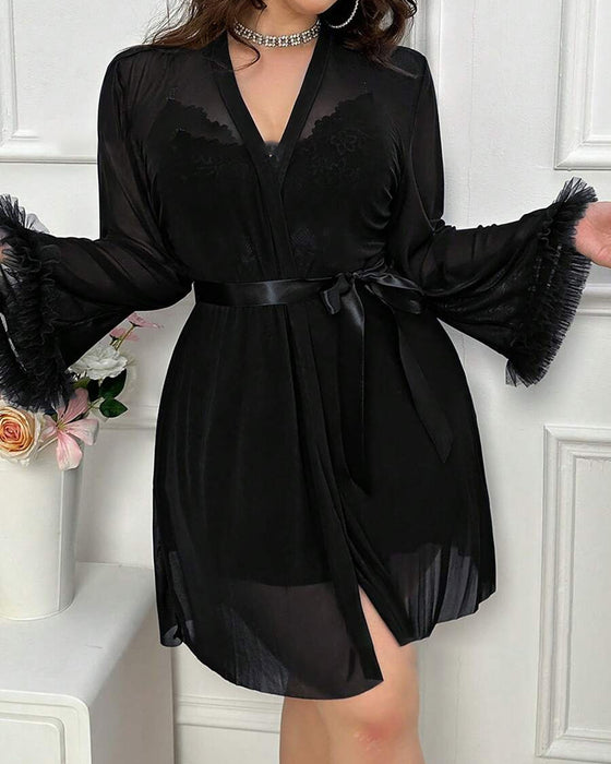 Sexy Spitze Nachthemd Träger Anzug