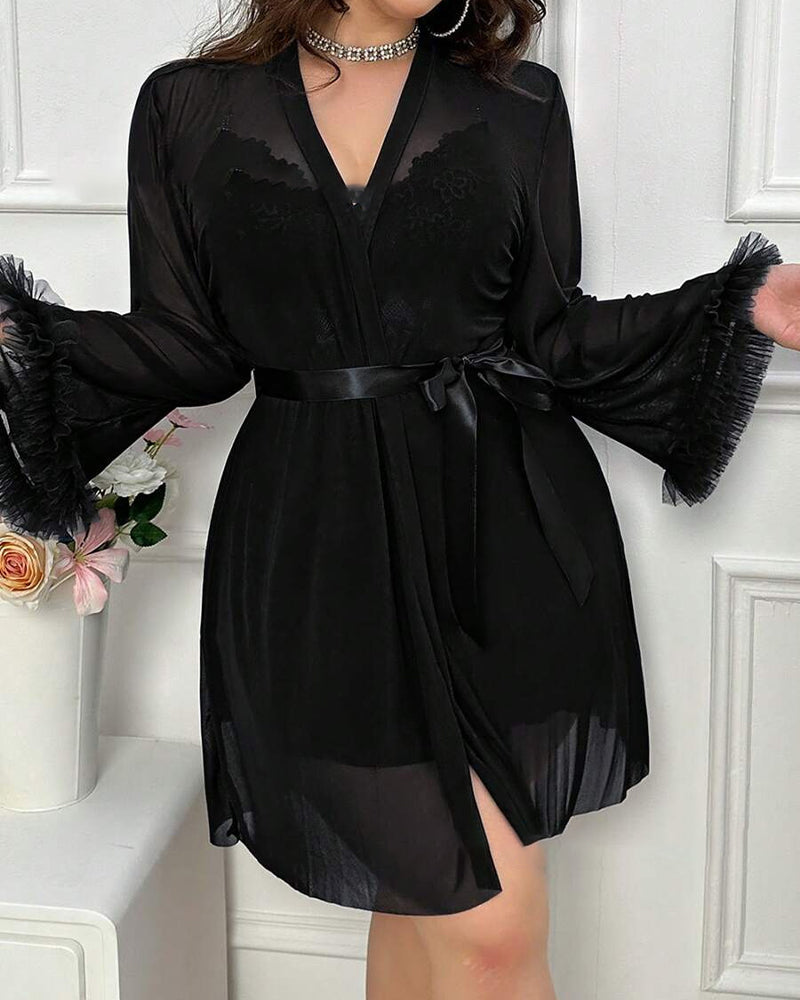 Sexy Spitze Nachthemd Träger Anzug