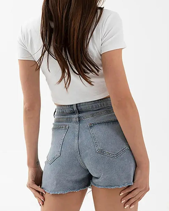 Shorts Kreuz Taille Denim