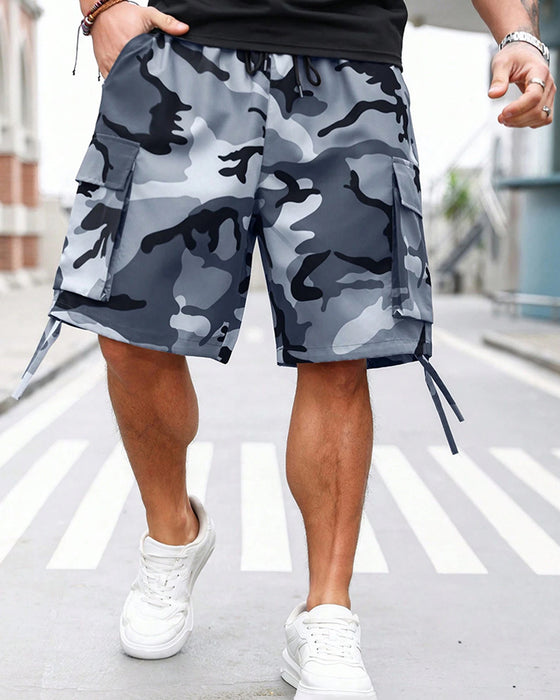 Hose Mit Taschen Camouflage Cargo