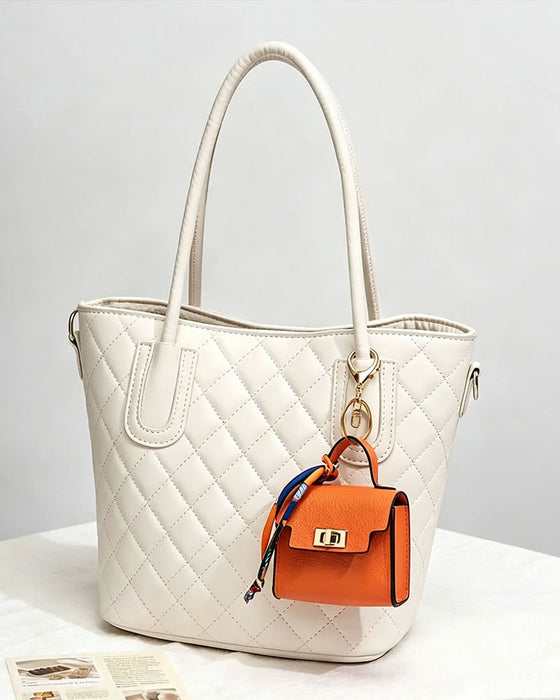 Schlüsselanhänger Mini Quadratische Tasche Anhänger