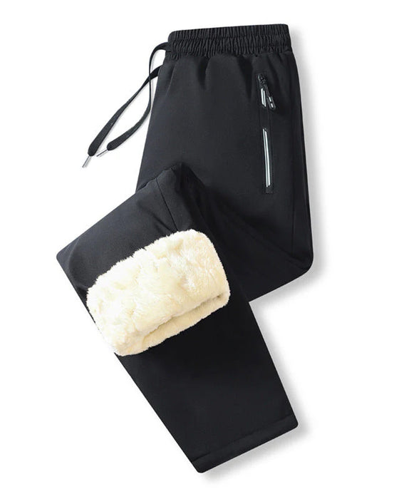 Herren Hose Warm Gefüttert Wasserdicht Zugband