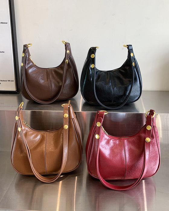 Tasche Gewachstes Leder Achsel