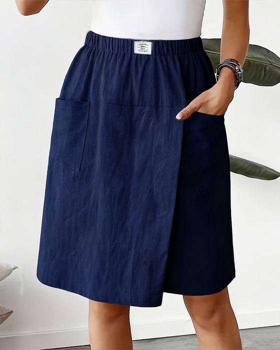 Shorts 100% Baumwolle Lässig Tasche Design