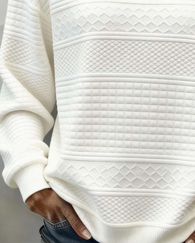 Sweatshirt Twist Rundhals