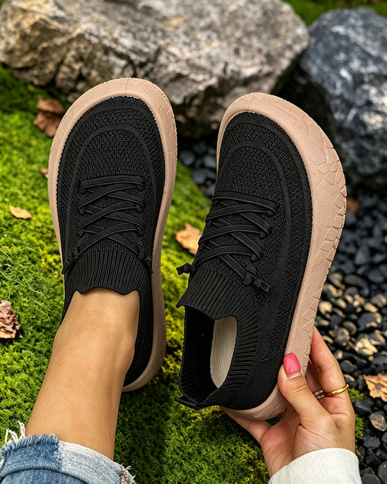 Flach Gehen Sneakers Komfort