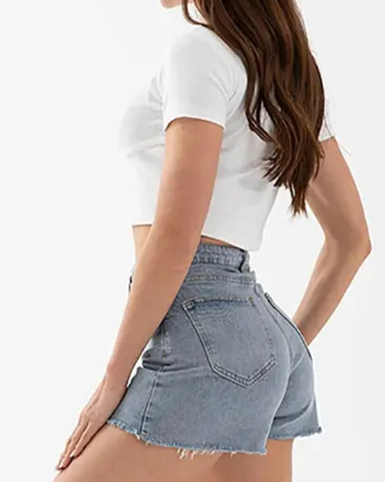 Shorts Kreuz Taille Denim