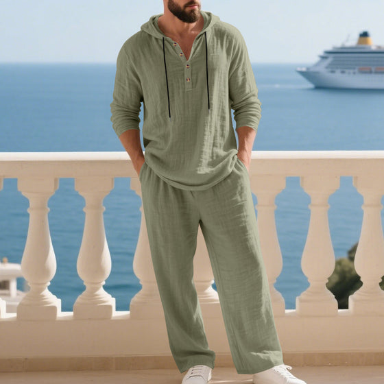 Zweiteiler-Set Mode Herren Casual Lang