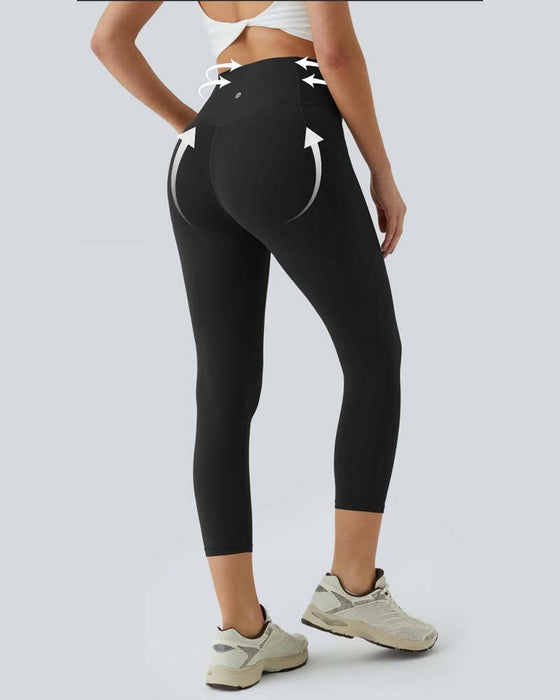 Leggings Hohe Taille Sieben-Achtel Formgebung Yoga