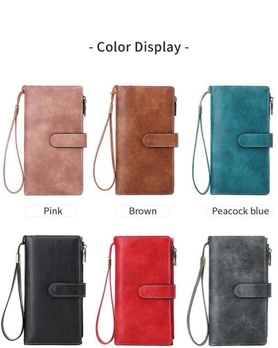 Damen Reißverschluss Lange Geldbörse Trendy Exquisite Geschenk Geldbörse