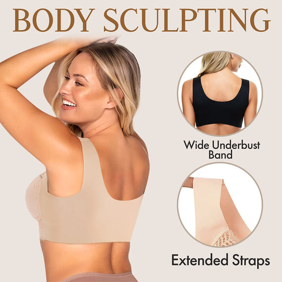 Ultimate Lift Ganzfigur-BH ohne Naht und Spitze mit Cut-Outs
