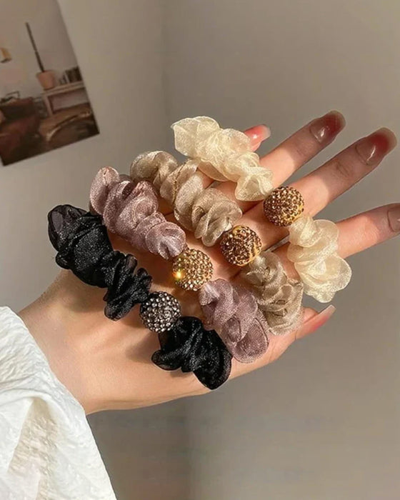Elegante Haarbänder aus Netz mit Strass 💎🎀
