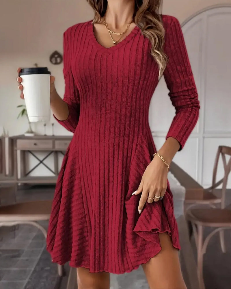 Kleid A Linie Langarm