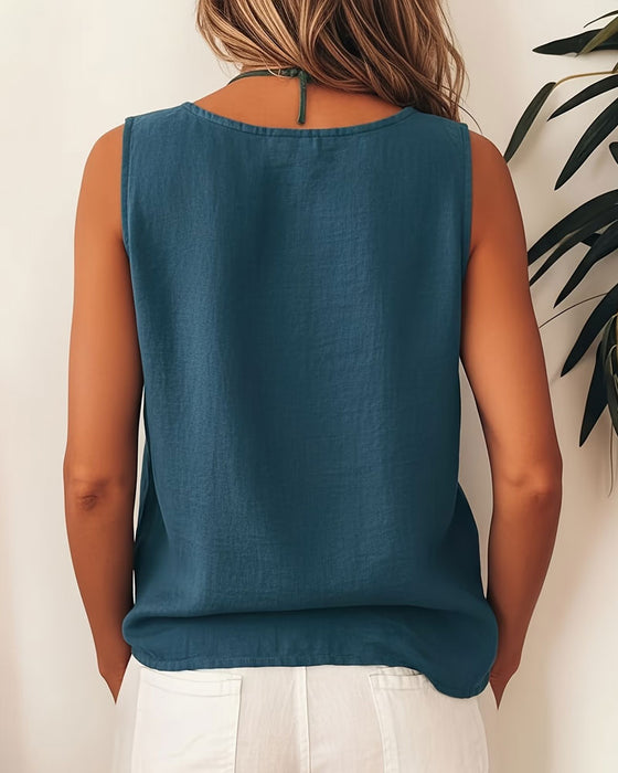 Tanktop A Casual Knopfleiste