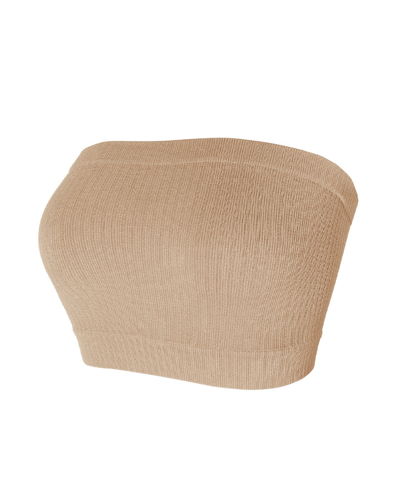 Dessous Trägerlos Einfarbig Bandeau