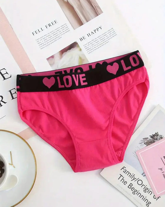 Slips Herzmuster niedrige Taille