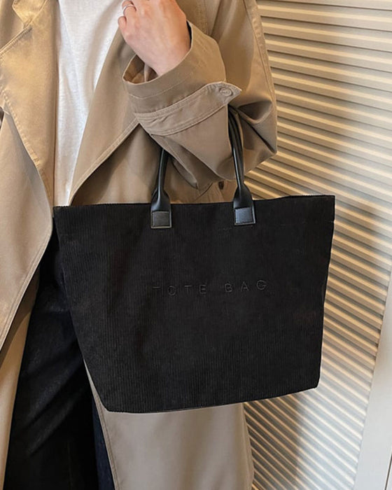 Tasche Buchstabendruck Tote
