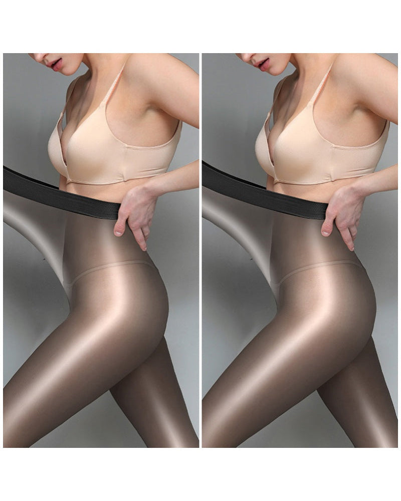 Glänzende Transparente Strumpfhose Für Damen