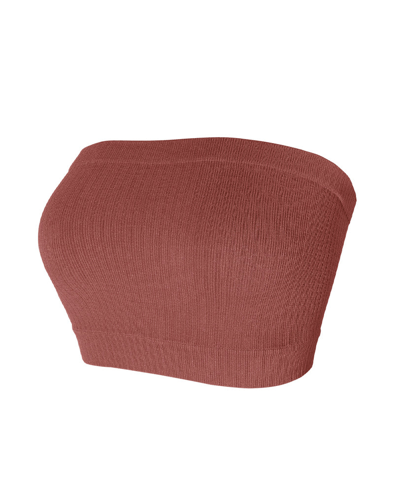 Dessous Trägerlos Einfarbig Bandeau