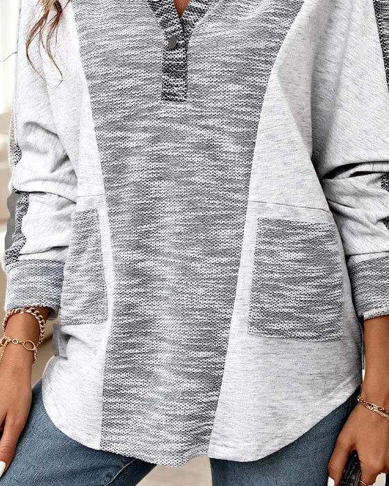 Hoodie Langarm Lässig