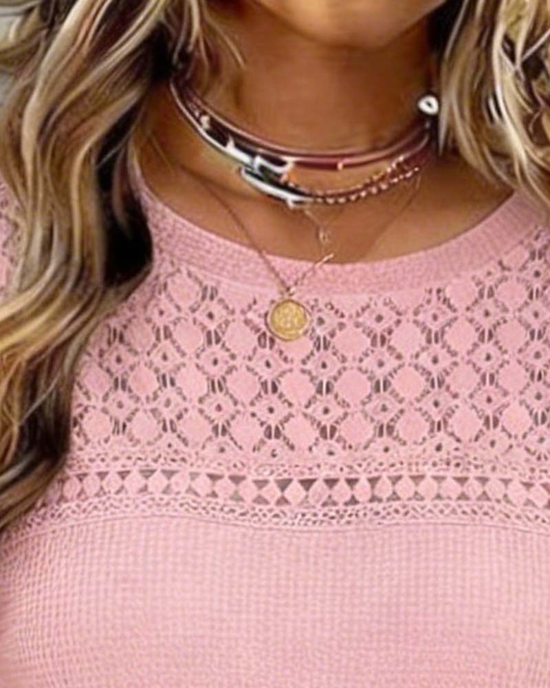 Kleid Süß Spitze Patchwork