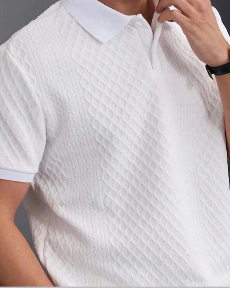 Hemd Umlegekragen Herren Polo
