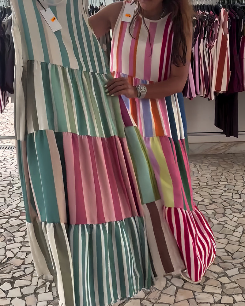 Kleid Ärmellos Rundhals