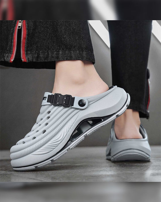 Sandalen Outdoor Dicke Sohle Rutschfest Geruchsresistent Langlebig Schnelltrocknend Weich Strand