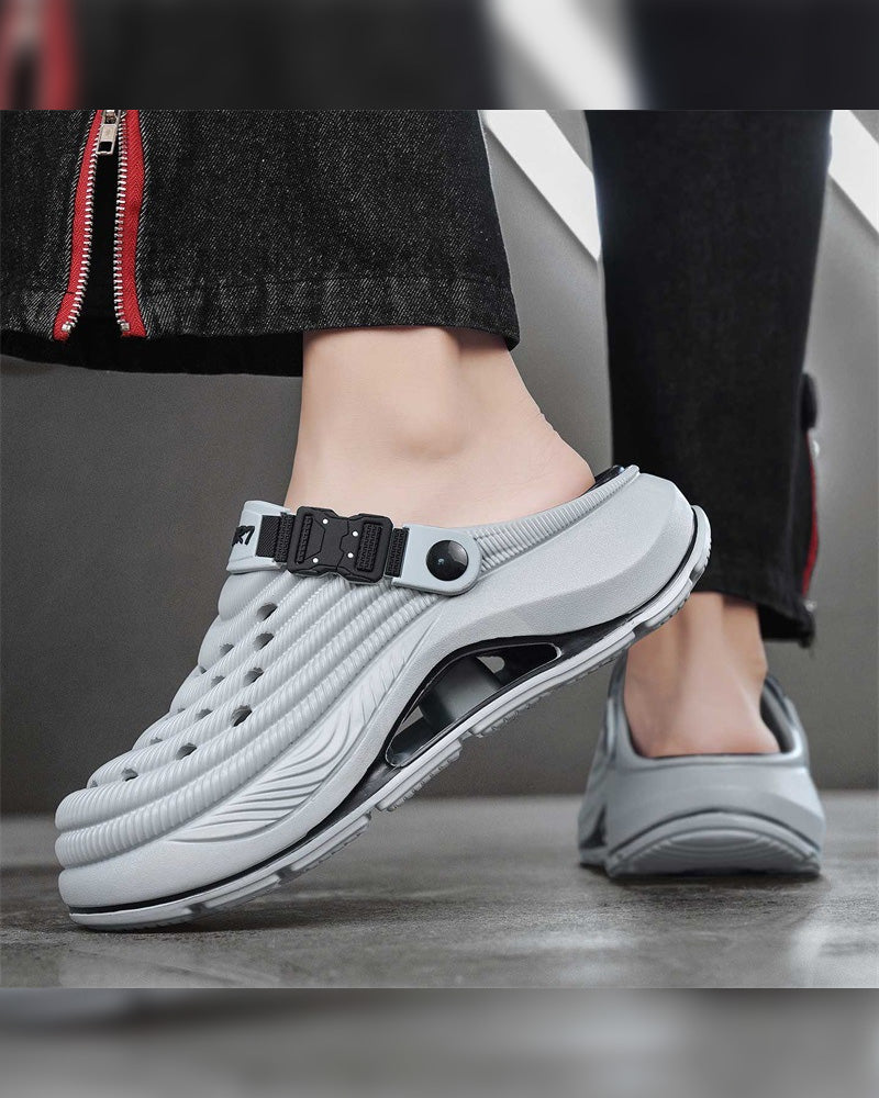 Sandalen Outdoor Dicke Sohle Rutschfest Geruchsresistent Langlebig Schnelltrocknend Weich Strand