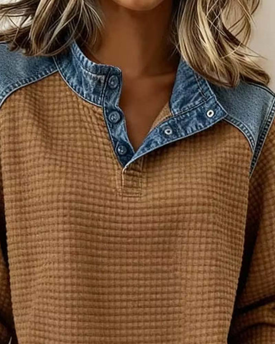 Sweatshirt Lässig Langarm