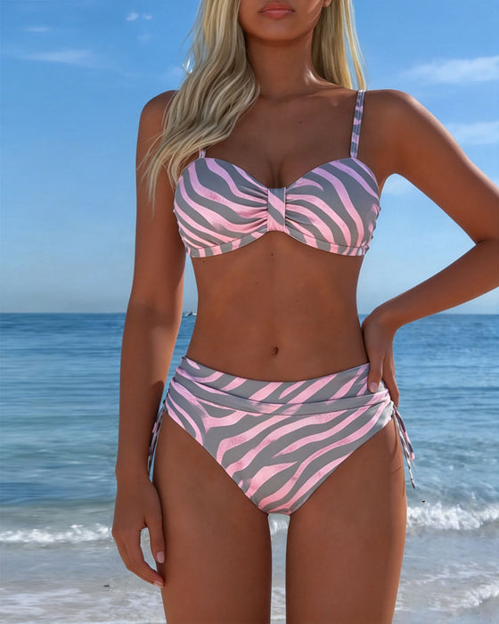 Bikini Zebramuster Bralette