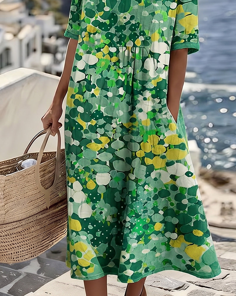 Kleid Gedruckt Locker