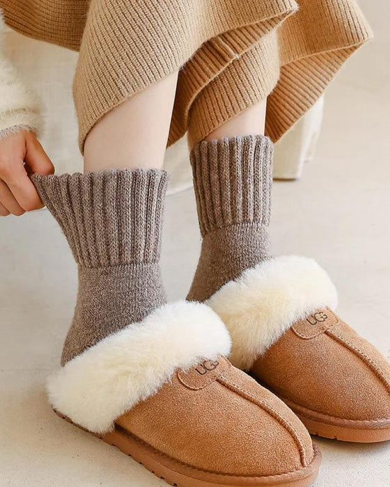Damen-Merinowoll-Stiefelsocken