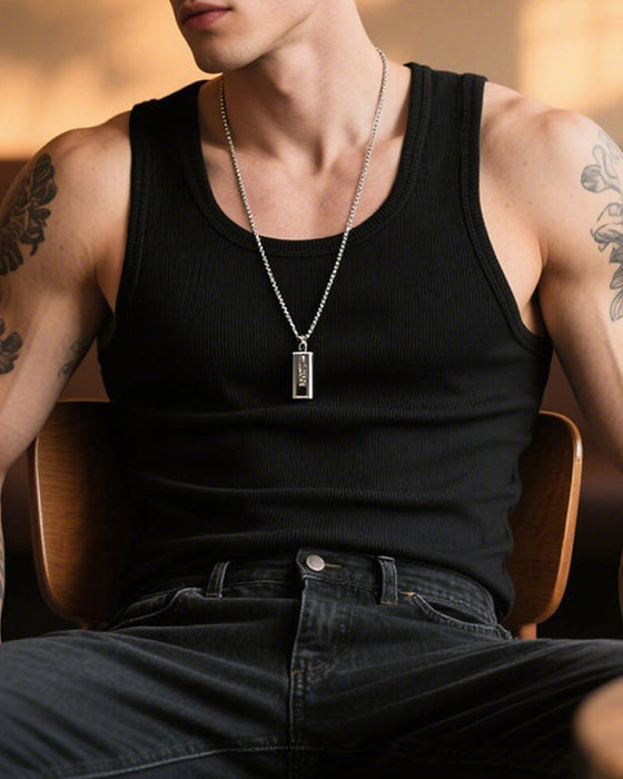 Top Herren Baumwolle Fitness