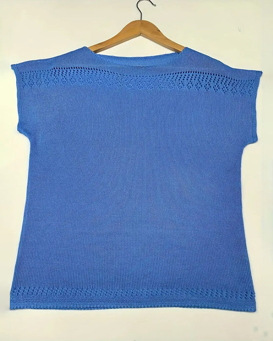 Pullover lässig kurzarm einfarbig