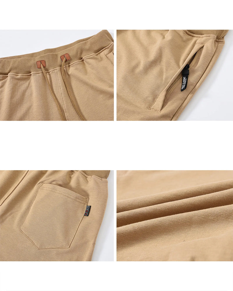 Shorts Elastische Taille Kordelzug Uni Farbe Herren